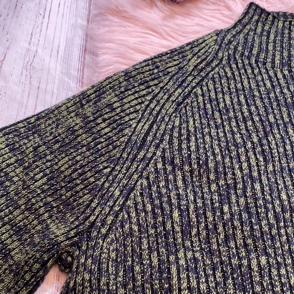 NWT Lululemon Cotton Cashmere Blend Mock Neck Sweater Heather Green sz 20 - Picture 5 of 13